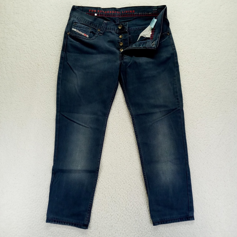Diesel Men's Jeans Model 1700 Blue‎ Wash Size W31 L26 (Hemmed) Cotton